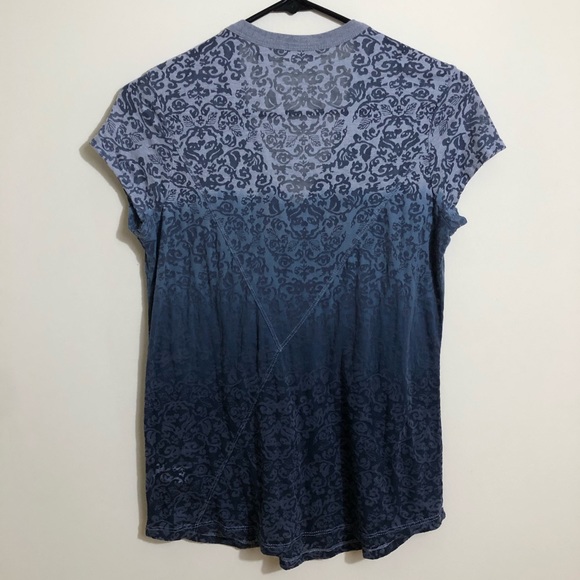 Athleta Granite Grey BoxWood Short Sleeve Top Sz S.    P32 - Picture 2 of 7